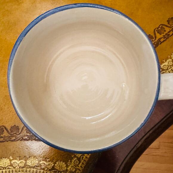 Cagle Rd Pottery North Carolina Litehouse Sailboat Nautical Chowder Bowl Mug NEW - Picture 3 of 5